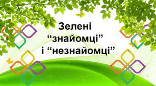 Матеріали до уроку ЯДС за темою "Дерева, кущі і трави"