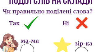 Хто? Що? , Службові слова, Поділ на склади
