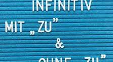 Infinitiv mit/ ohne "zu"