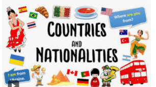 Countries and nationalities 5 grade