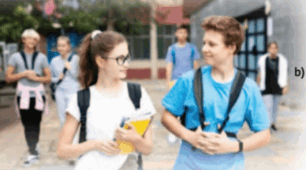 In and out at school