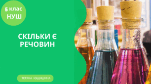 Скільки є речовин. 5 клас. НУШ