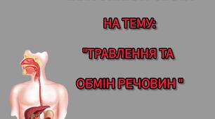 Самостійна робота з теми: "Травлення та обмін речовин", 8 клас