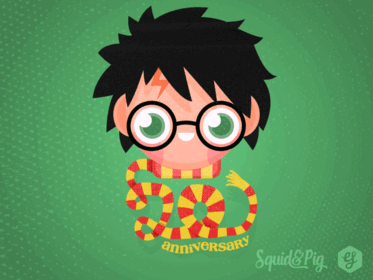 Animated Version GIF #HarryPotter20 by Squid&Pig on Dribbble