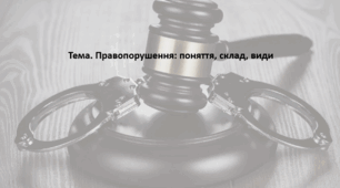 Основи правознавства, 9 клас. Презентація "Правопорушення: поняття, склад, види"