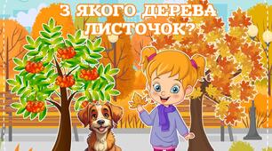 Дидактична гра  «З якого дерева листочок?»