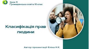 Урок 11 Класифікація прав людини