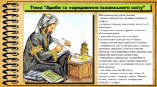 Араби та народження ісламського світу. 7 клас (НУШ). Всесвітня історія. За підручником авторів Щупак І. та інші.