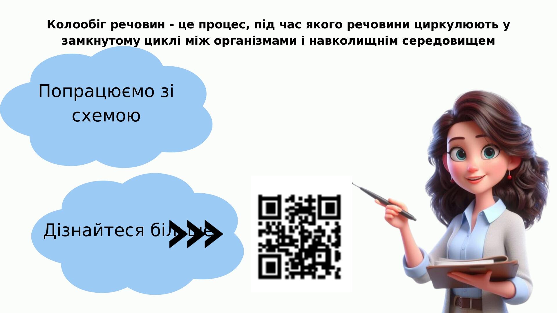 Колообіг речовин - це процес, під час якого речовини циркулюють у замкнутому циклі між організмами і навколищнім середовищем Попрацюємо зі схемою Д...