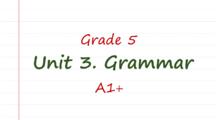 Prepare 5. Unit 3. Grammar