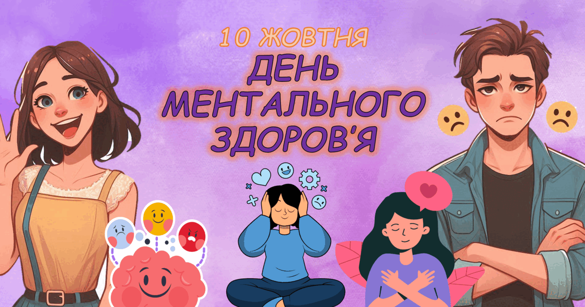 10 жовтня - ДЕНЬ МЕНТАЛЬНОГО ЗДОРОВ'Я. Про ментальне дітям НУШ. День ...
