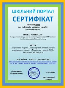  Публікація Інтерактивні методи навчання при підготовці до НМТ з історії України в умовах військового стану