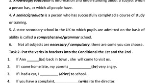 Test 3. Why go to school?