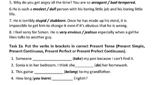 Writing Comprehension the 1st term test