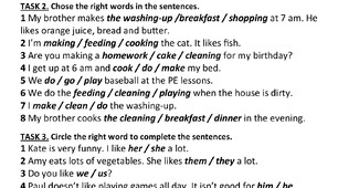 Test 5. Felling good. Things we do. Prepare 5.