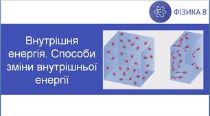 Внутрішня енергія. Способи зміни внутрішньої енергії