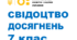 Свідоцтво досягнень для учнів 7 класу НУШ 2024-2025 н.р.