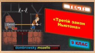 Тест за темою: «Третій закон Ньютона»