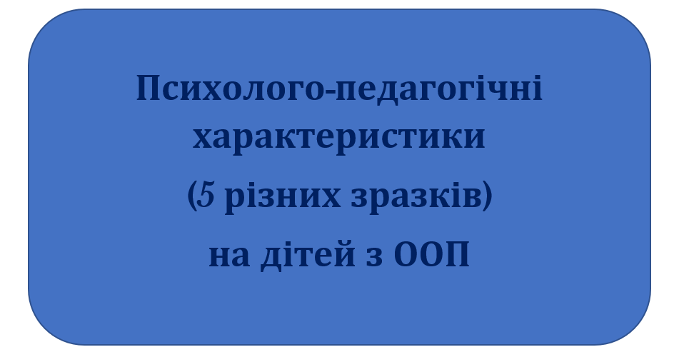 Психолого-педагогічні характеристика на дітей з ООП (5 зразків ...