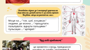 Робочі аркуші до теми "Техніка тампонування рани"