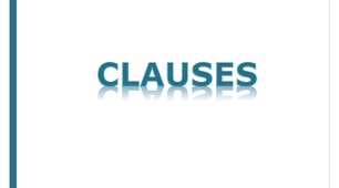 Clauses