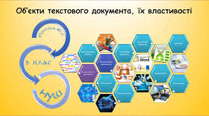 Текстовий документ, його об'єкти та їх властивості