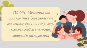 Презентація "РМ 2. Мовлення та спілкування (поглиблення вивченого практично) види мовленнєвої діяльності, ситуація спілкування"