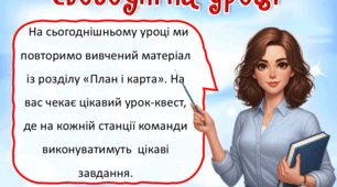 Презентація до уроку ЯДС, 4 клас. Мої досягнення з теми "План і карта" (урок узагальнення вивченого)