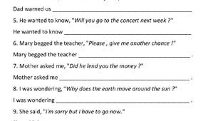 Test Reported Speech