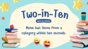 Warm-up activity "Two-in-Ten"