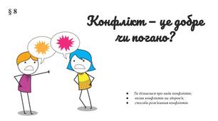 Презентація " Конфлікт - це добре чи погано?" 6 клас /ЗБД (Василенко С.В.)