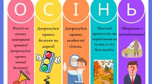 Правила безпеки для учнів. Осінь.