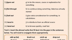 Phrasal Verbs with Education.