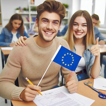 ученик молодец решил тест и счастлив европеец. Изображение 4 из 4