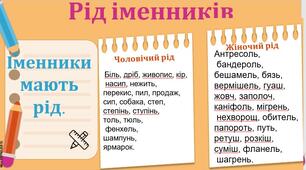 Відеоурок на тему "Іменник."