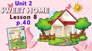 Презентація для 3 класу до 8 уроку "Unit 2. SWEET HOME" с.40 (до підручника О.Карп'юк)