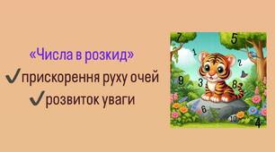 Вправа «Числа в розкид»