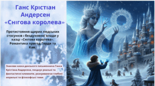 Тема уроку: Протистояння щирих людських стосунків і бездуховної влади у казці Г. К. Андерсена «Снігова королева». Романтика пригод Герди та Кая.