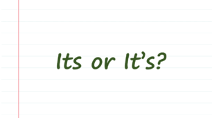 Its or It's?