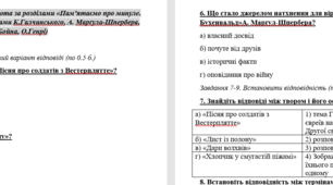 Комплексна підсумкова робота № 3 за розділами   Друга світова війна «Пам’ятаємо про минуле. Сила дружби і кохання» (за творами К.Галчинського, А. Марґула-Шпербера, Дж.Бойна, О.Генрі)