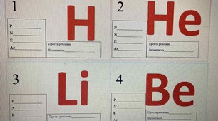 Хімічні елементи. Картки для вивчення характеристики хімічних елементів.
