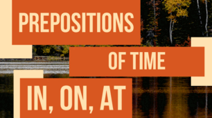 Prepositions of time. In, on, at.