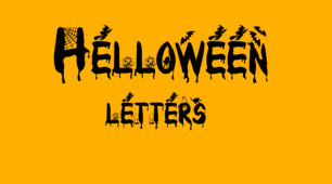Halloween letters. Alphabet