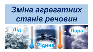 ЗМІНА АГРЕГАТНИХ СТАНІВ