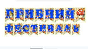Розтяжка "ГРИБНИЙ ФЕСТИВАЛЬ"