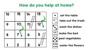 Game "How do you help at home?"