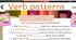 Verb patterns