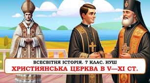 Презентація "Християнська церква в V—XI ст.". НУШ.  Щупак