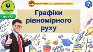 Відеоурок фізики "Графіки рівномірного руху"