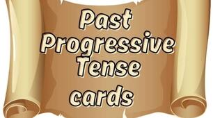Past Progressive cards картки